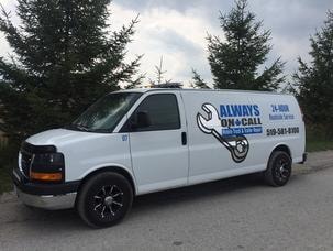 Mobile service truck with equipment
